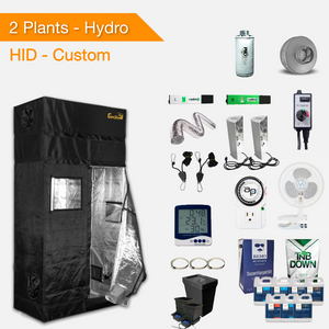 HID / T5 Hydroponic Kits de culture complets pour 2 plantes