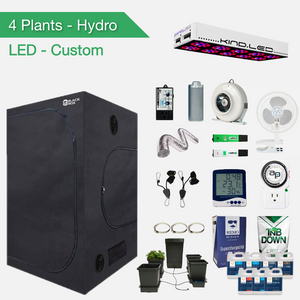 Kits de culture complets à LED hydroponiques pour 4 plantes
