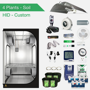 Kit de culture complet pour sol HID (HPS / MH) pour 4 plantes