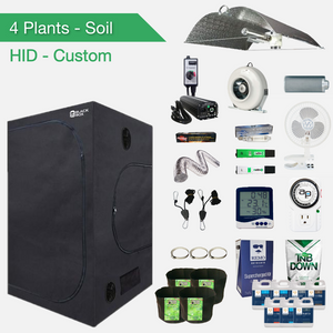 Kit de culture complet pour sol HID (HPS / MH) pour 4 plantes