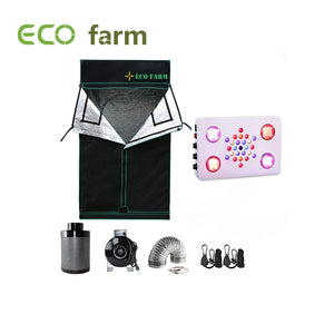 ECO Farm 4x4ft(48x48in/120x120cm) Outillage Installation Paquet de Culture DIY Hydroponique Essentiel Série C525 pour 4 Plantes