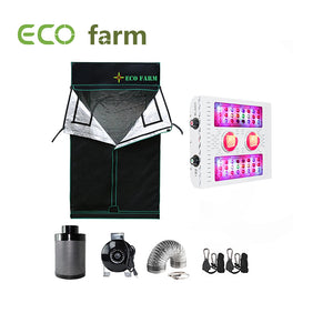 ECO Farm 3x3ft(36x36in/90x90cm) Outillage de Tente de Culture Hydroponique Portatif Série X4 pour 2 Plantes Jardinage d'Intérieur