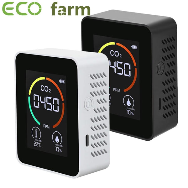 ECO Farm Détecteur portable de dioxyde de carbone CO2 Concentration de gaz à l'intérieur