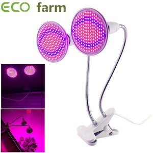 ECO Farm Réglable LED élèvent la Lumière des Plantes à Fleurs de Jardin à Double Tête Clip Led élèvent des Bandes Lumineuses