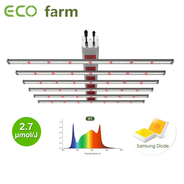 ECO Farm 660W / 760W/ 900W Lampe de Croissance Bandes lumineuses LED avec Samsung 301B + Puces Osram à spectre complet grand rabais