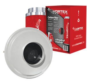 Ventilateur en ligne Vortex VBC400 173 CFM 4 "et filtre à charbon Pro-Lite