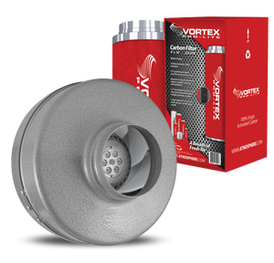 Ventilateur en ligne 4 "Vortex VTX400 220 CFM et filtre à charbon actif Pro-Lite
