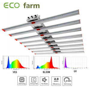 ECO Farm ECOZ Pro 700W/1000W LED Lampe de Croissance Avec les puces Samsung 301H séparément, contrôle UV + IR